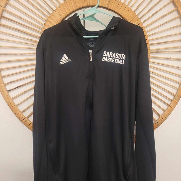 Black Adidas Sarasota High School Basketball Quarter-Zip...